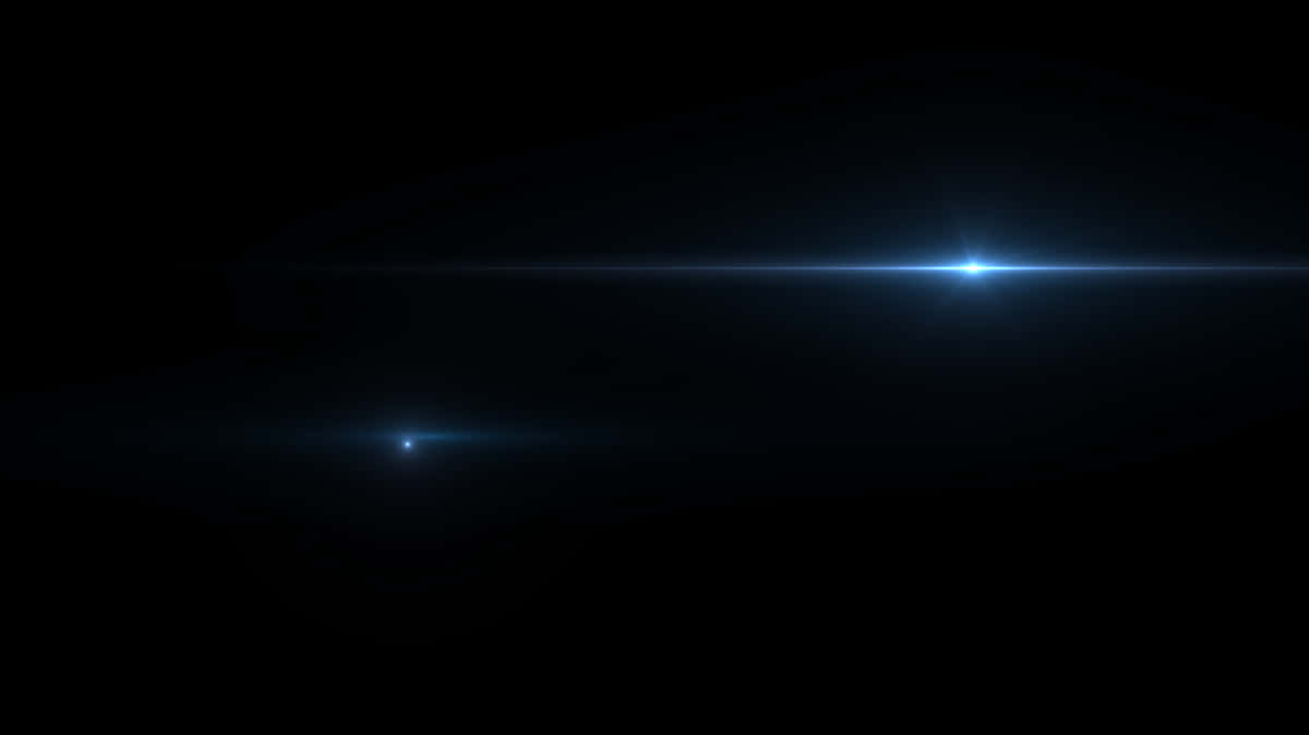 Blue Lens Flare Effect PNG Image