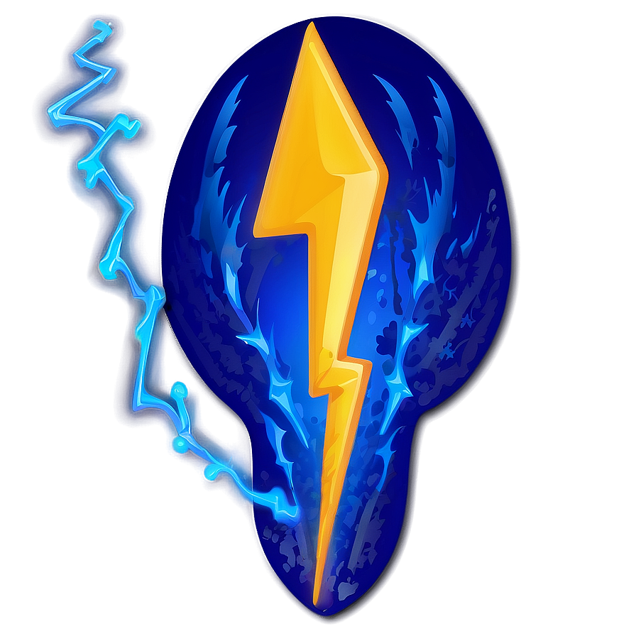 Blue Lightning Bolt Png Yln89 PNG Image