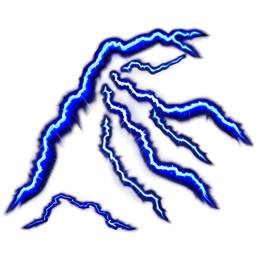 Blue Lightning Flash Png Aix PNG Image