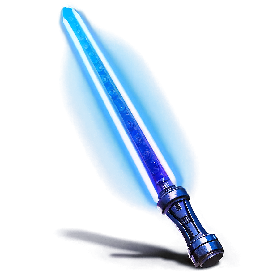 Blue Lightsaber Blade Closeup Png Lok86 PNG Image