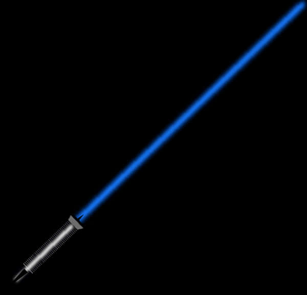 Blue Lightsaber Illuminated PNG Image