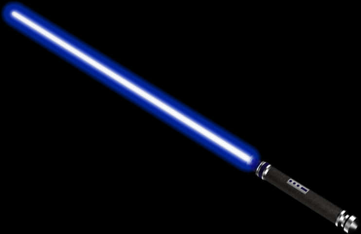 Blue Lightsaber Illuminated PNG Image