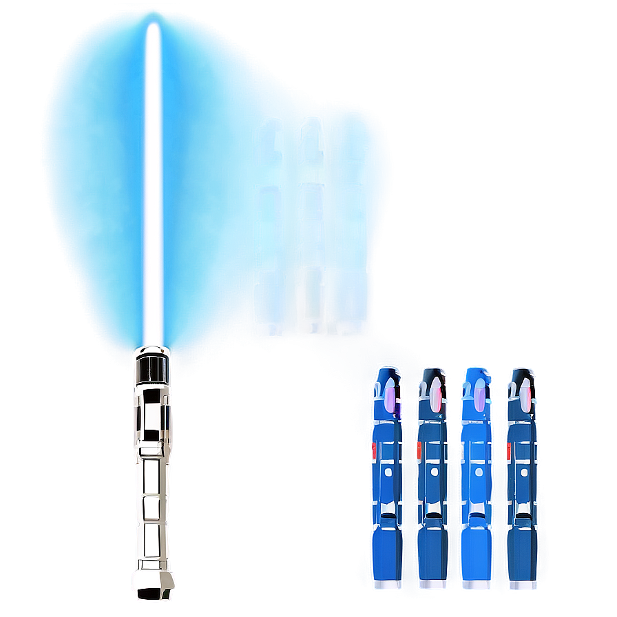 Blue Lightsaber Silhouette Png 57 PNG Image