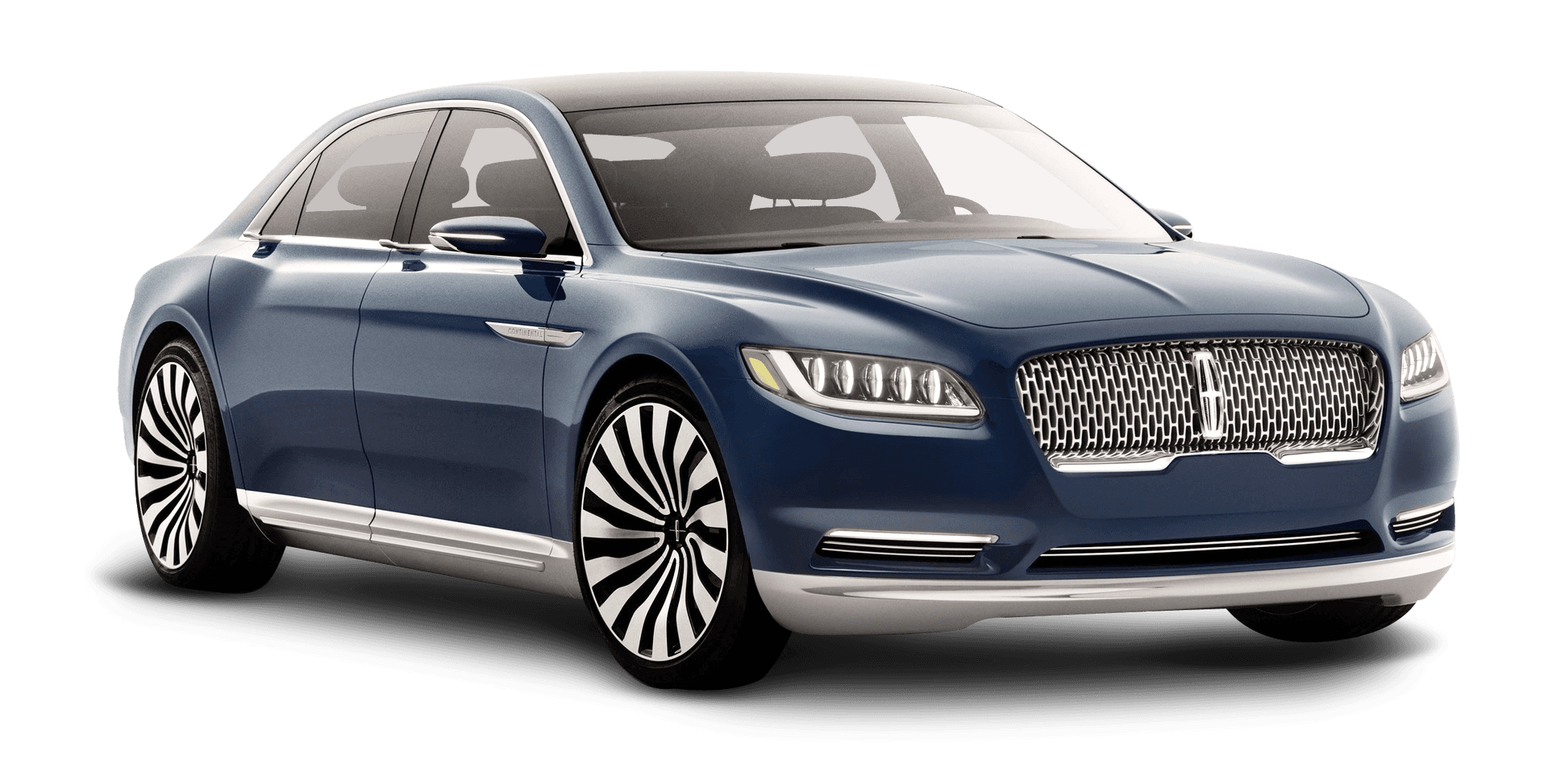 Blue Lincoln Luxury Sedan2023 PNG Image