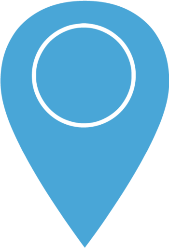 Blue Location Pin Icon PNG Image