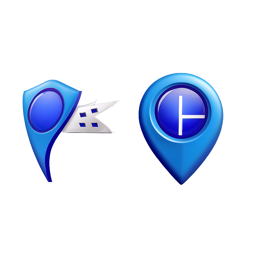 Blue Location Pin Png Knh41 PNG Image