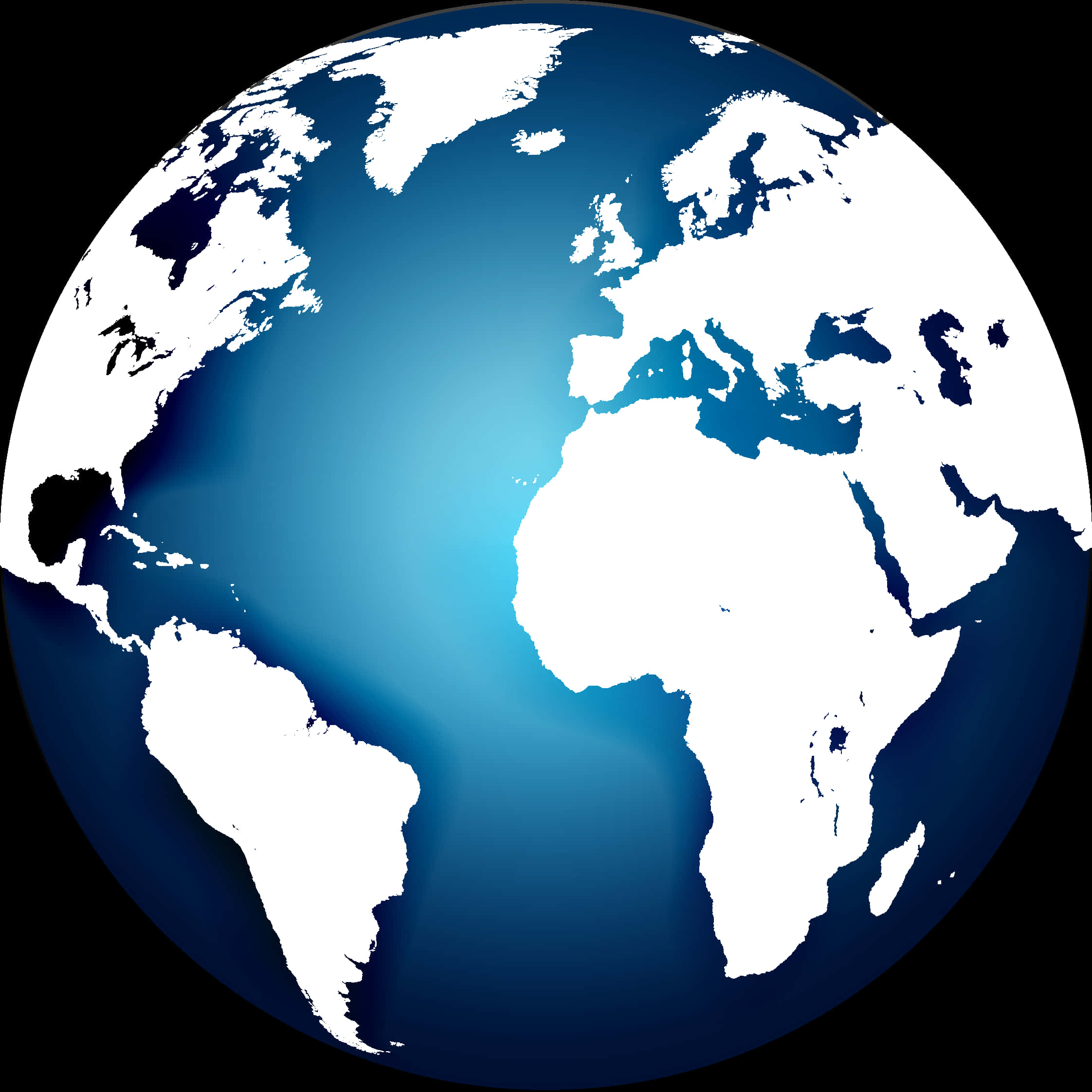 Blue Marble Vector Illustration PNG Image