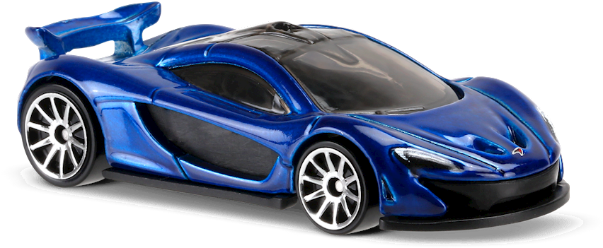 Blue Mc Laren Supercar Model PNG Image