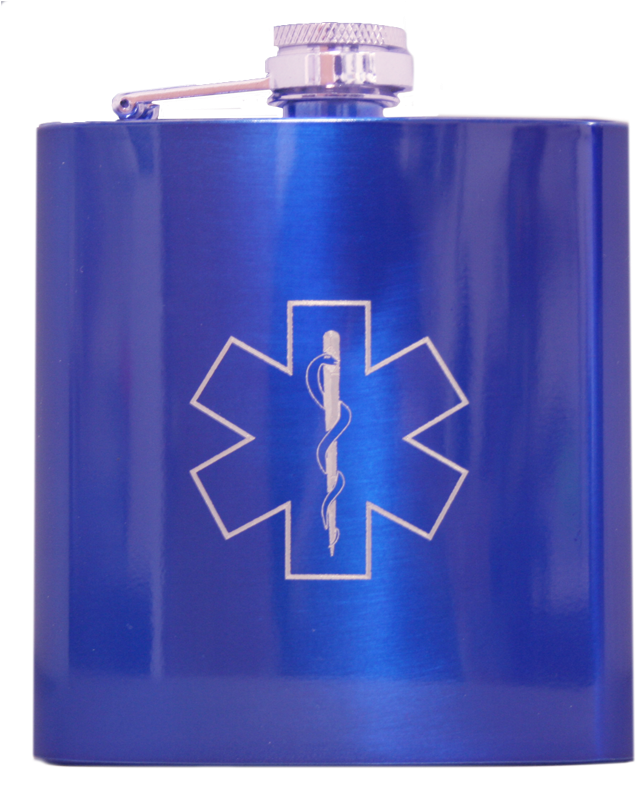 Blue Medical Symbol Flask PNG Image