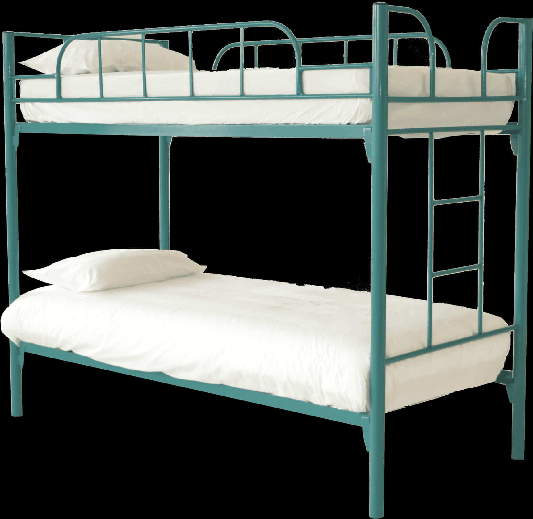 Blue Metal Bunk Bed PNG Image