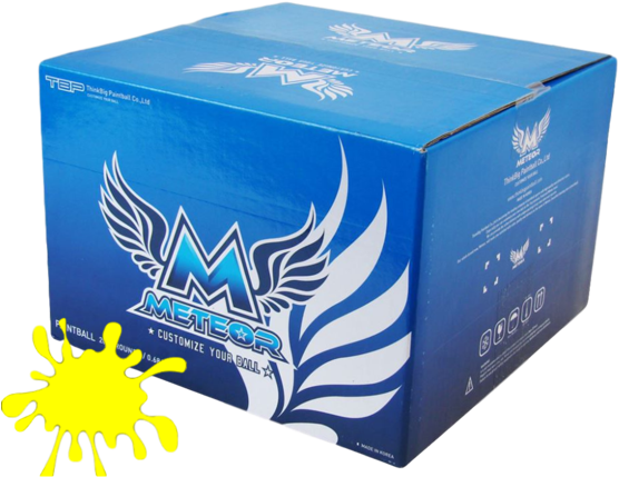 Blue Meteor Paintball Box PNG Image