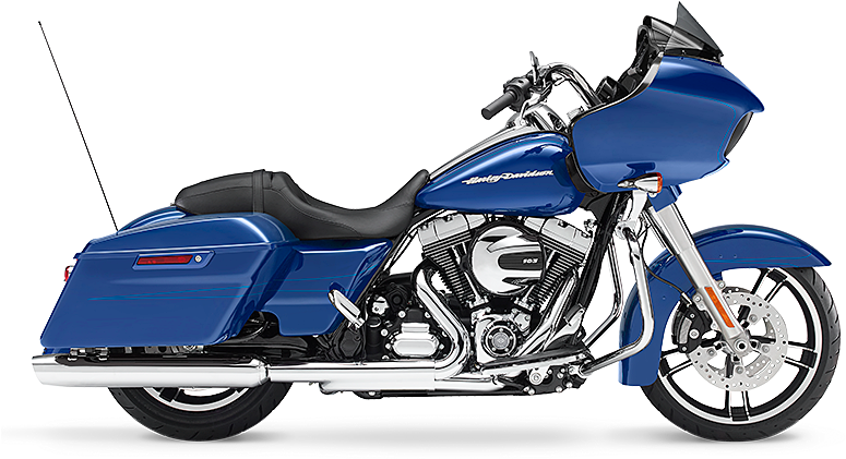 Blue Milwaukee Motorcycle Profile PNG Image