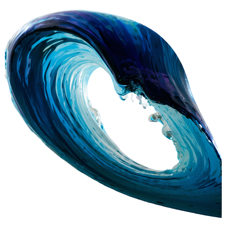 Blue Ocean Wave Curl Png 87 PNG Image