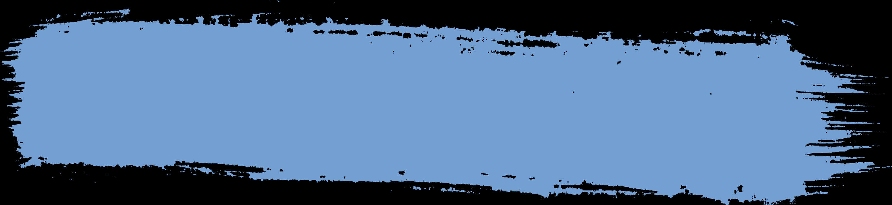 Blue Paint Brush Stroke Banner PNG Image