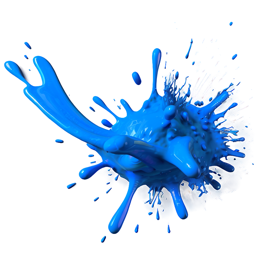 Blue Paint Splash Png 72 PNG Image