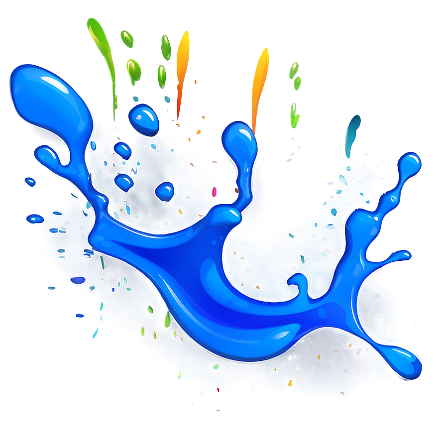 Blue Paint Splash Png Map PNG Image