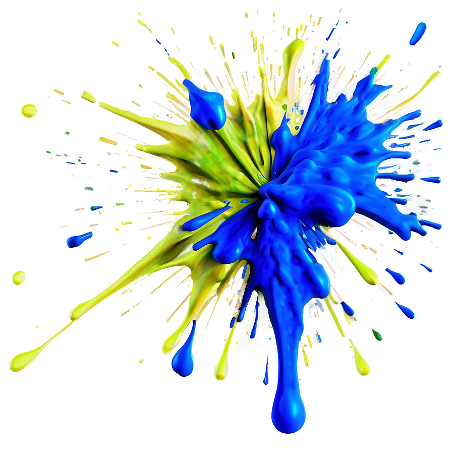 Blue Paint Splatter Png 05042024 PNG Image