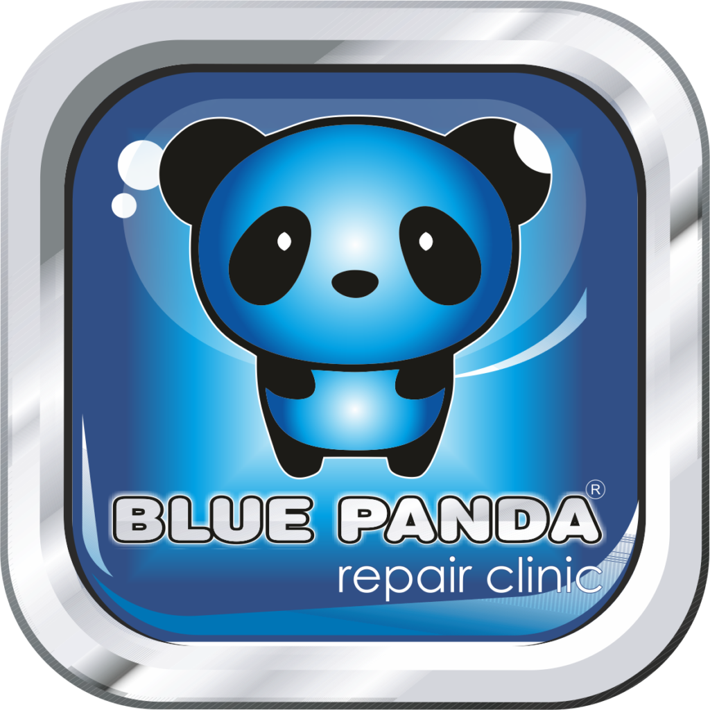 Blue Panda Repair Clinic Logo PNG Image