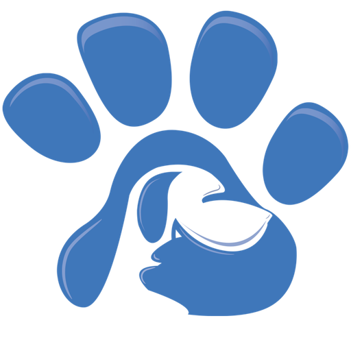 Blue Paw Print Graphic PNG Image