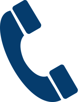 Blue Phone Icon PNG Image