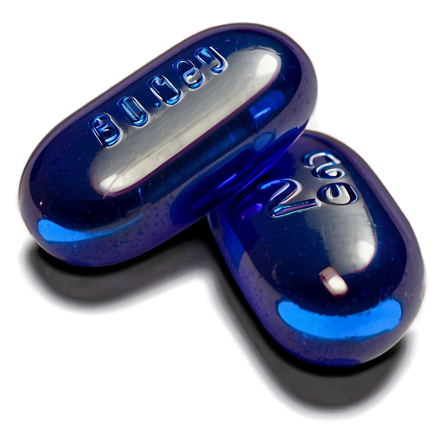 Blue Pill With Shadow Png Xcn69 PNG Image