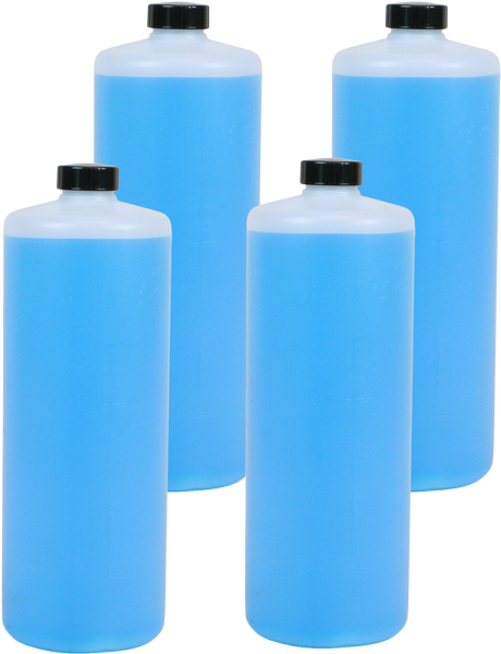 Blue Plastic Bottles Array PNG Image