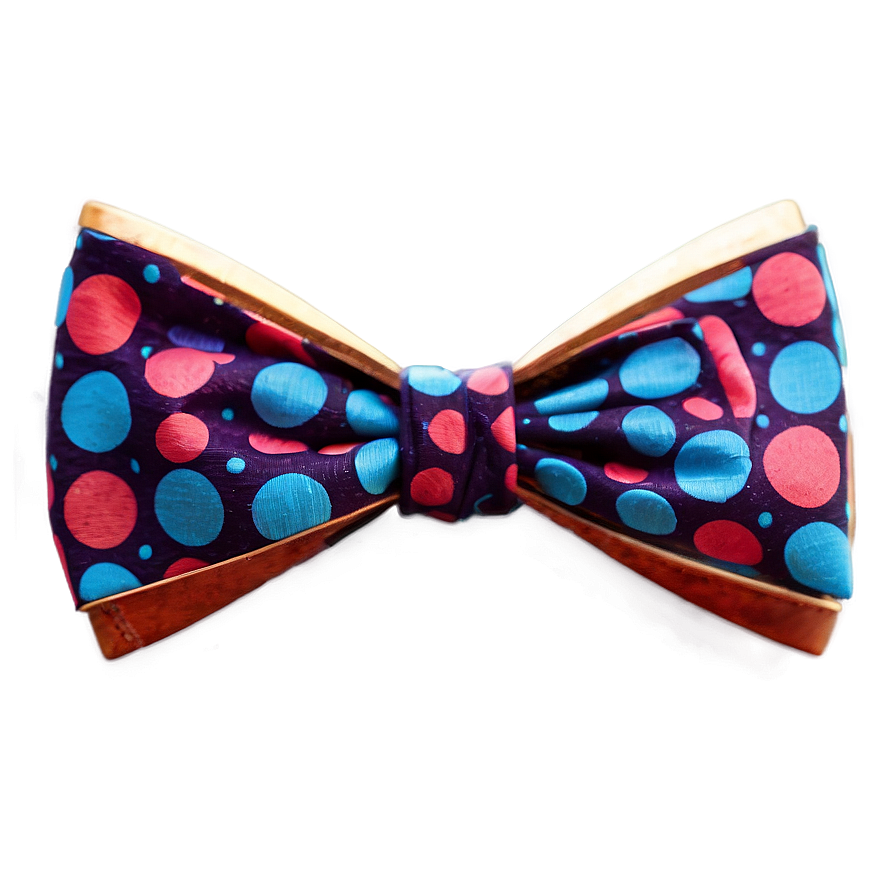 Blue Polka Dot Bow Tie Png 05252024 PNG Image