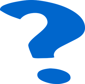 Blue Question Mark Graphic PNG Image