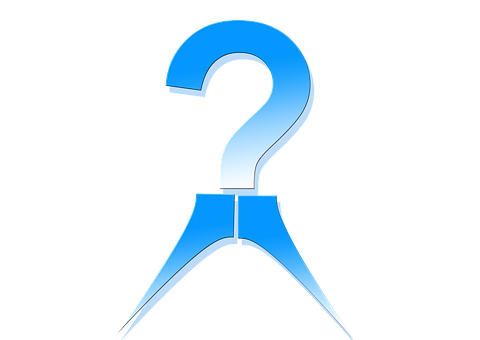 Blue Question Mark Graphic PNG Image