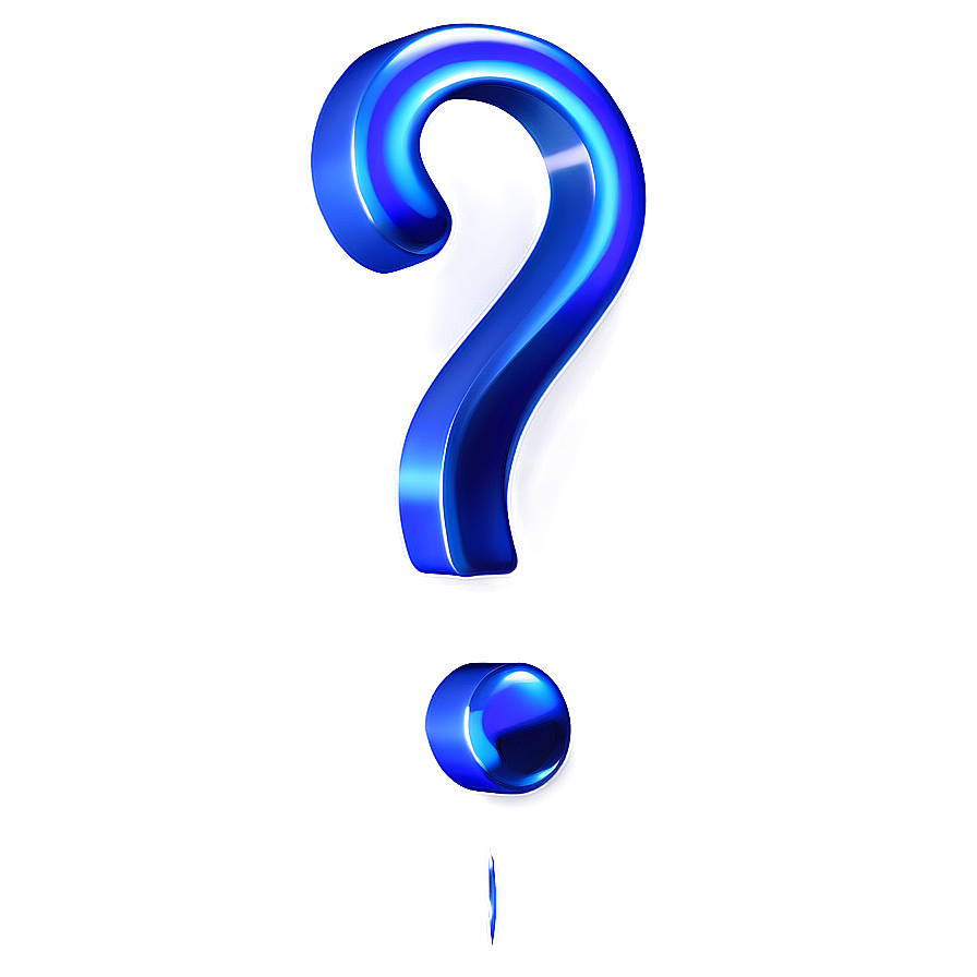 Blue Question Mark Transparent Png Sfw PNG Image