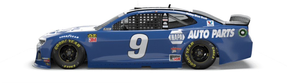 Blue Race Car Number9 PNG Image