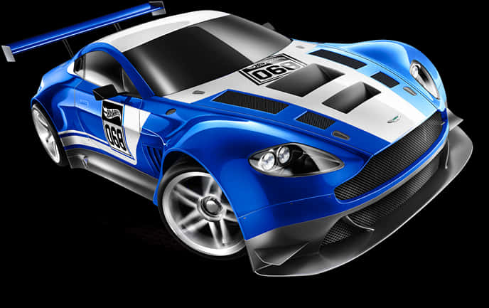 Blue Racing Car Rocket League PNG Image