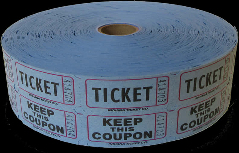 Blue Raffle Tickets Roll PNG Image