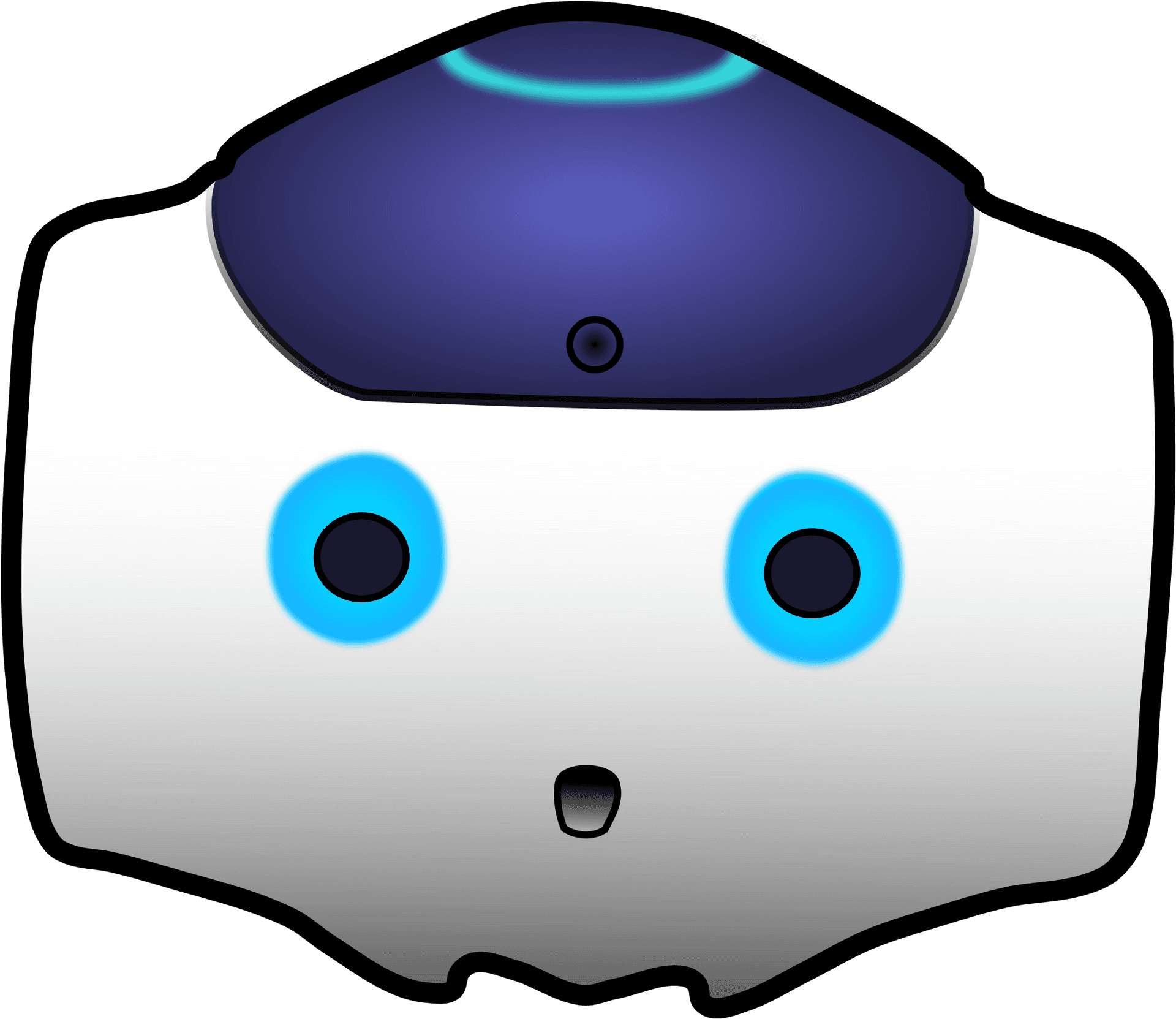 Blue Robotic Eye Clipart PNG Image