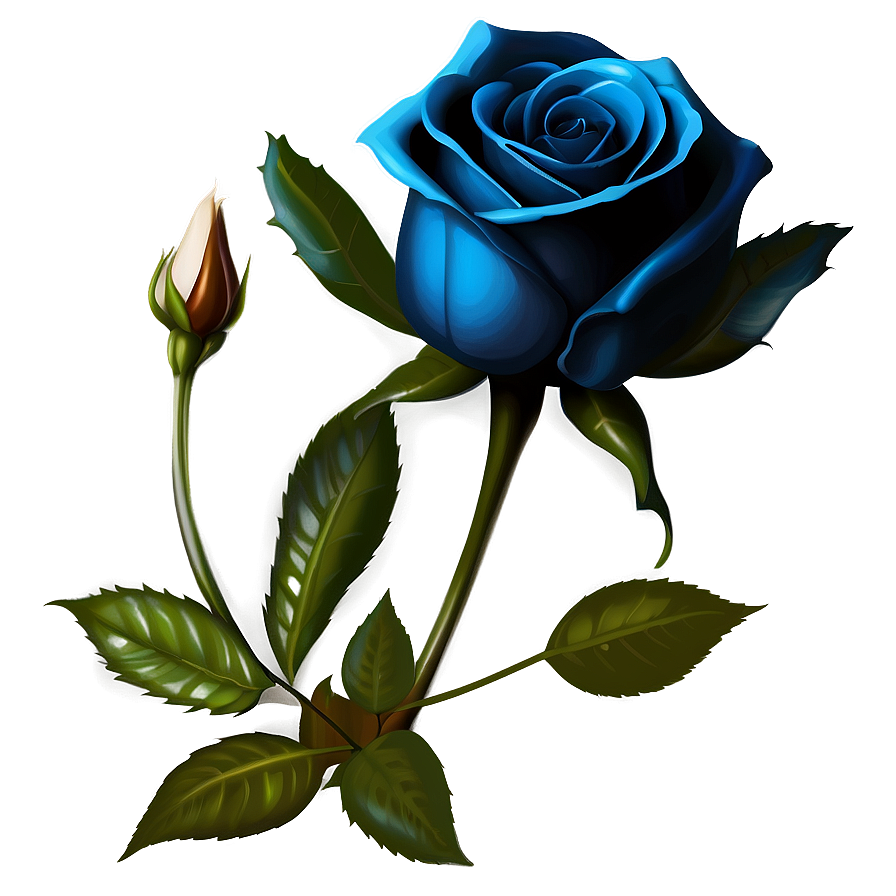 Blue Rose Clipart Png Kqb31 PNG Image