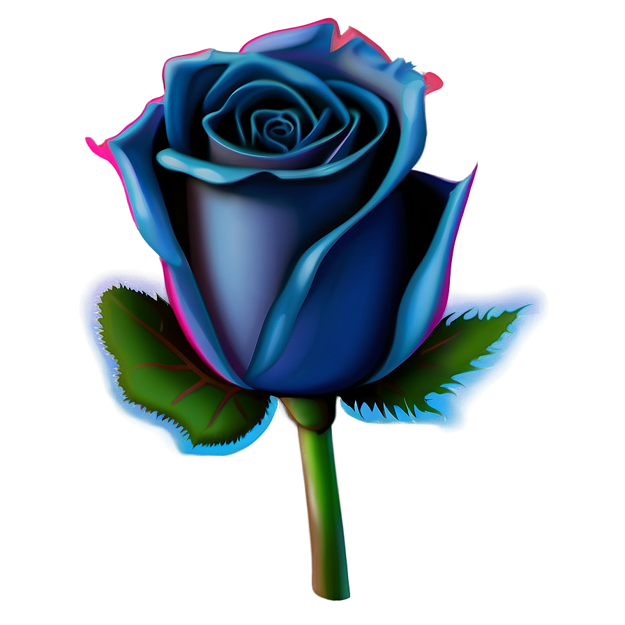 Blue Rose Emoji Png 06202024 PNG Image