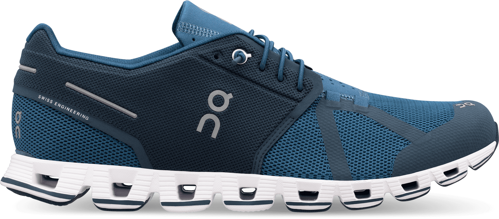 Blue Running Sneaker Side View PNG Image