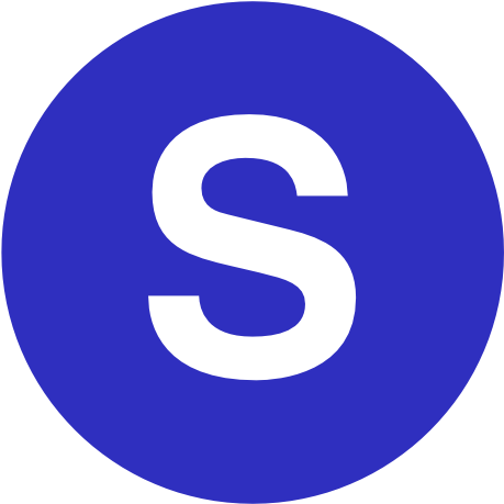 Blue S Logo Graphic PNG Image