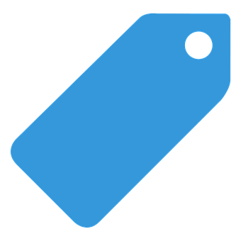 Blue Sale Tag Icon PNG Image