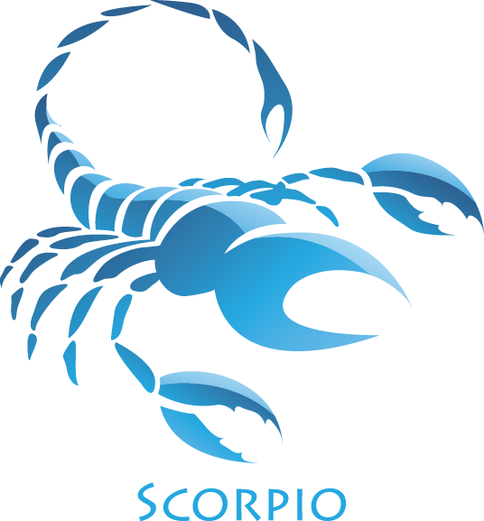 Blue Scorpio Zodiac Sign PNG Image