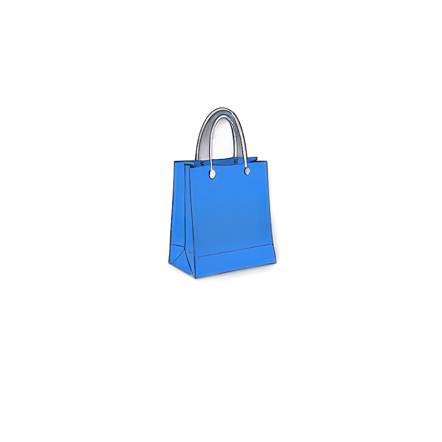 Blue Shopping Bag Png Bqq37 PNG Image