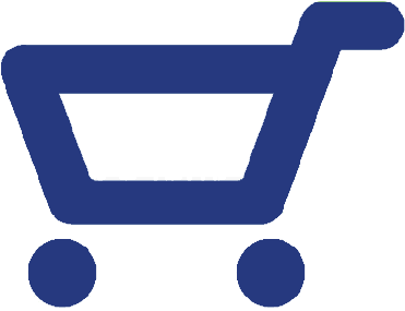 Blue Shopping Cart Icon PNG Image