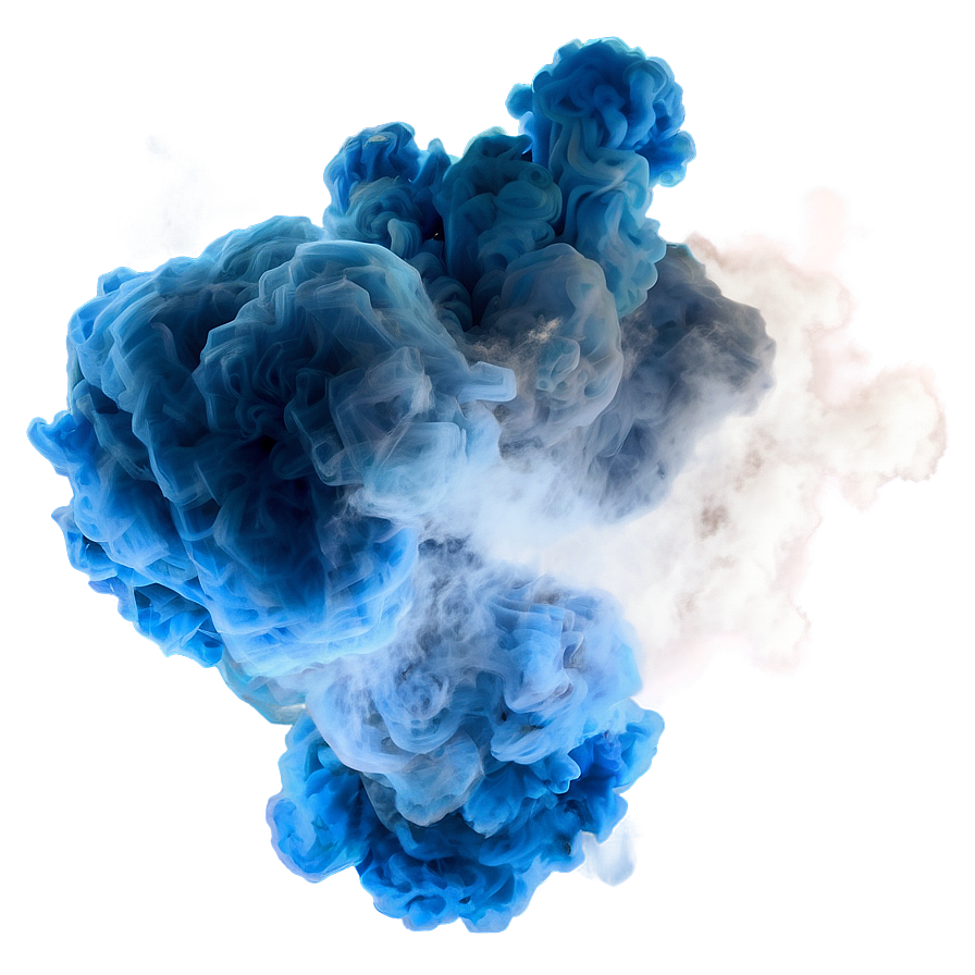 Blue Smoke Burst Png 96 PNG Image