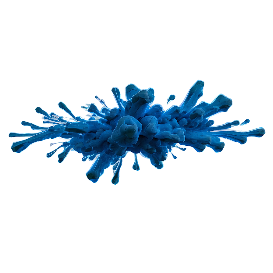 Blue Smoke Burst Png Gsi PNG Image