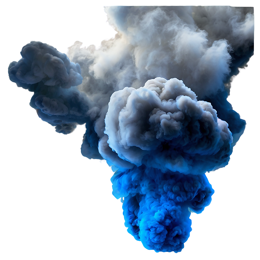 Blue Smoke Explosion Png Fvb50 PNG Image