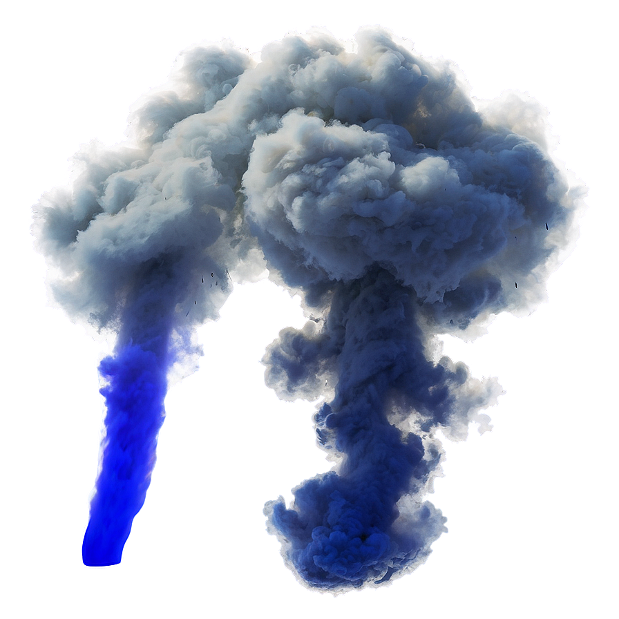 Blue Smoke Haze Png Qfo PNG Image