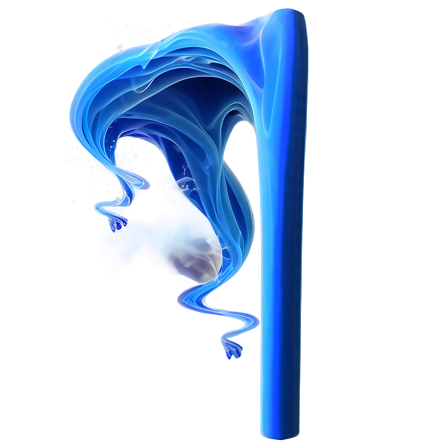 Blue Smoke Wave Png Fda PNG Image