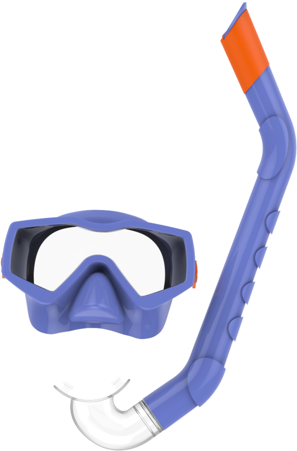 Blue Snorkel Mask Equipment PNG Image