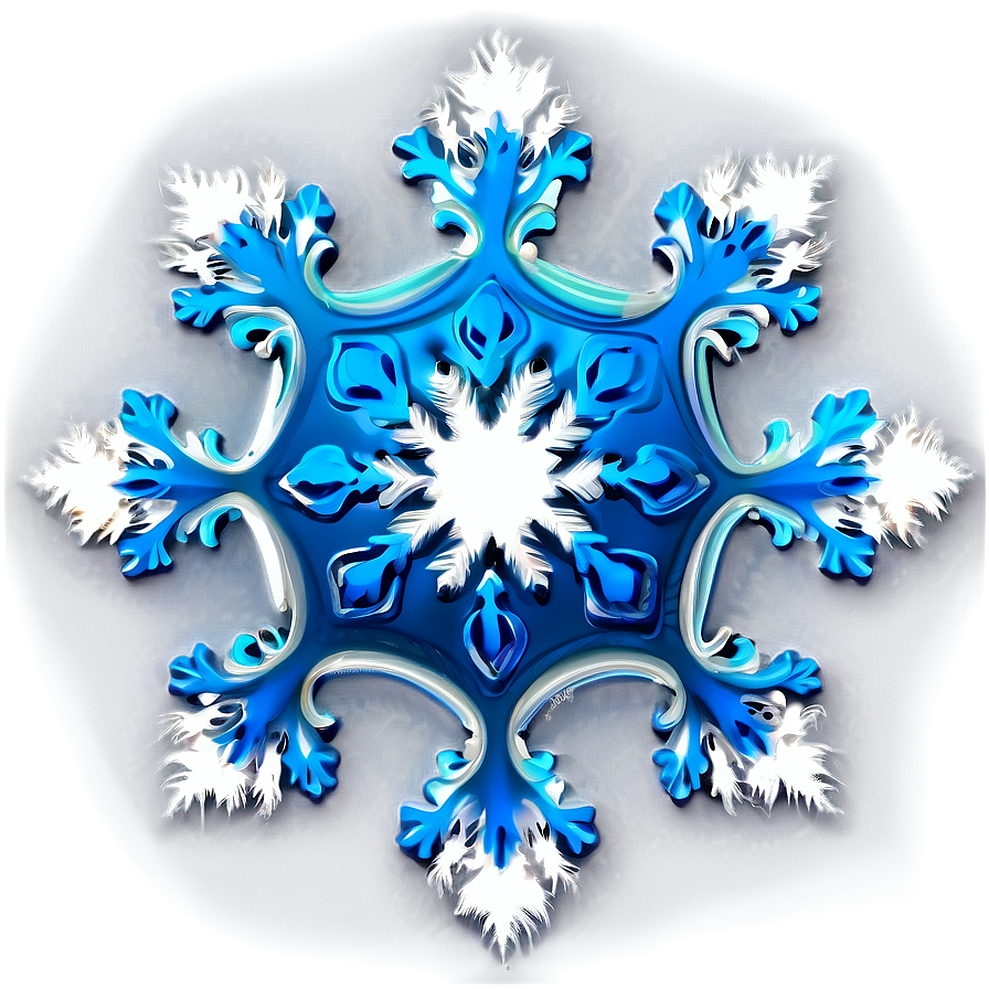 Blue Snowflake Design Png 47 PNG Image