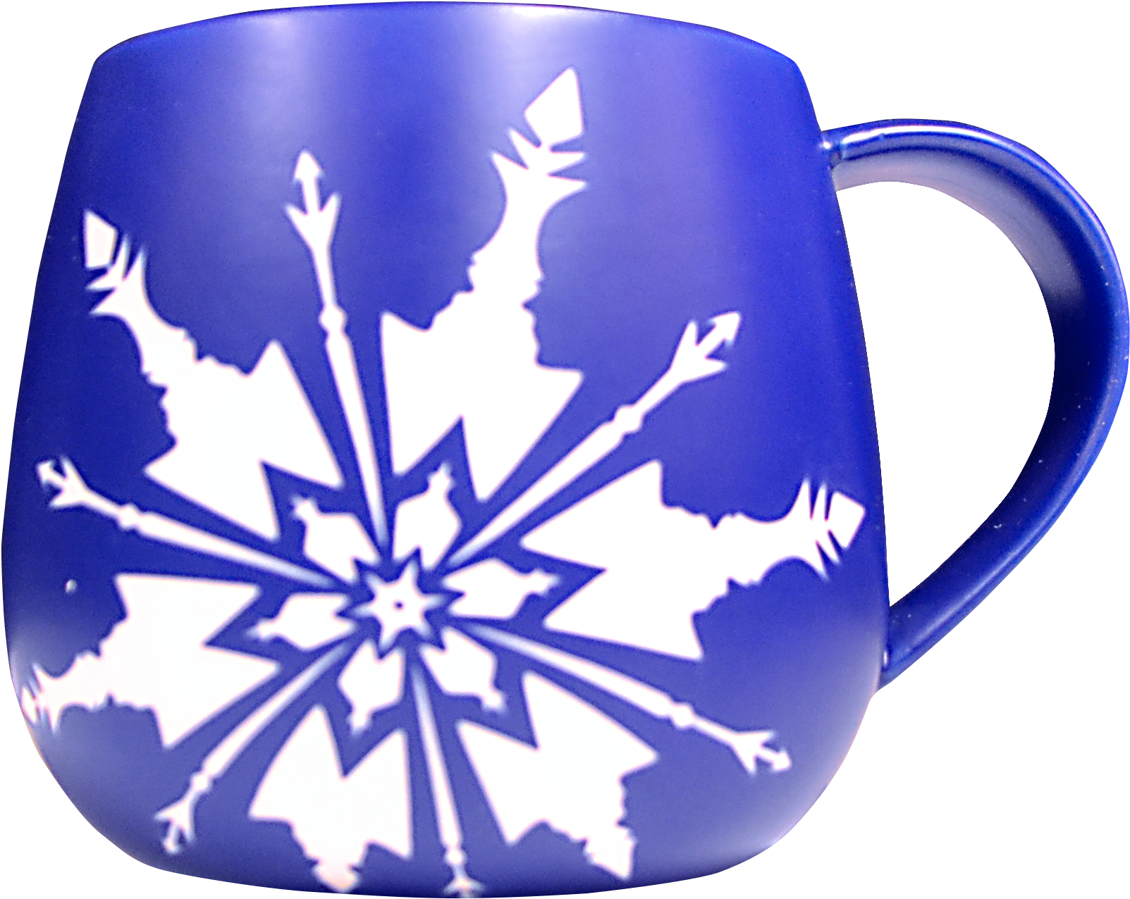 Blue Snowflake Mug PNG Image